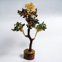 Authentic Crystal Gemstone Tree | Real Natural Stone Money Tree Decor | Handmade Home & Office Decoration