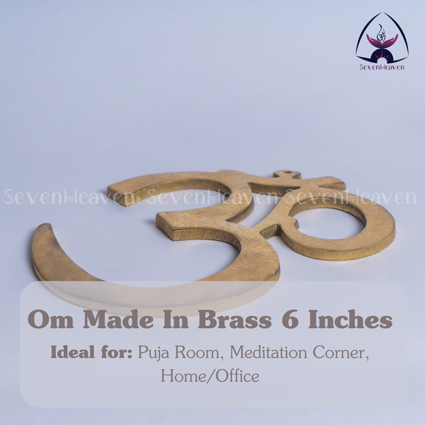 Om Made In Brass 6 Inches