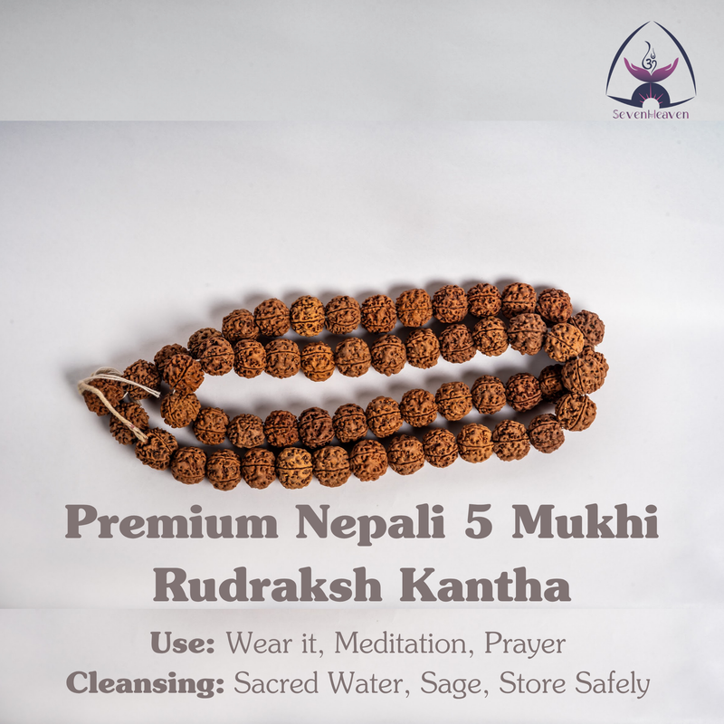 Premium Nepali 5 Mukhi Rudraksh Kantha