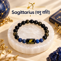 Zodiac Crystal Bracelet Collection | Natural Stone Astrology Bracelet for Men & Women | Personalized Zodiac Sign Charm Bracelet