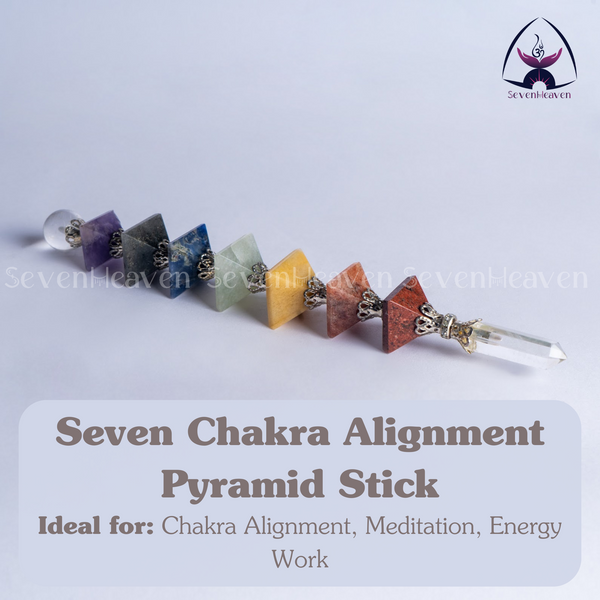 Seven Chakra Alignment Pyramid Stick
