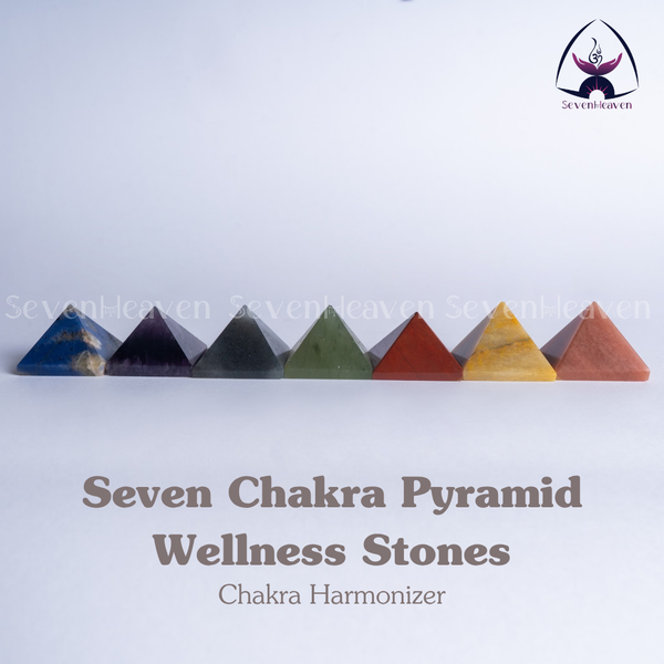 Seven Chakra Pyramid Wellness Stones