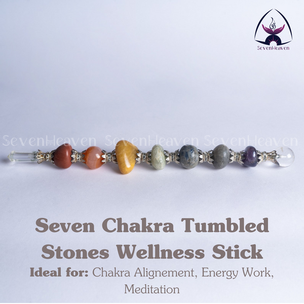 Seven Chakra Tumbled Stones Wellness Stick