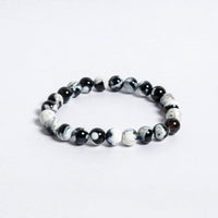 Orca Bracelet | Natural Orca Agate Stone Bead Bracelet | Strength Grounding Emotional Balance & Ocean Inspired Energy Jewellery