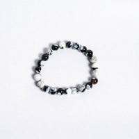 Orca Bracelet | Natural Orca Agate Stone Bead Bracelet | Strength Grounding Emotional Balance & Ocean Inspired Energy Jewellery