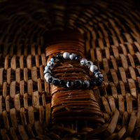 Orca Bracelet | Natural Orca Agate Stone Bead Bracelet | Strength Grounding Emotional Balance & Ocean Inspired Energy Jewellery