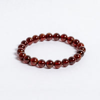 Hessonite Garnet Bracelet | Natural 8mm AAA Grade Gemstone Bracelet | Wealth Manifestation Protection Energy & Positive Aura Jewellery