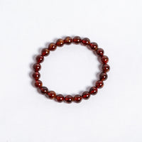 Hessonite Garnet Bracelet | Natural 8mm AAA Grade Gemstone Bracelet | Wealth Manifestation Protection Energy & Positive Aura Jewellery