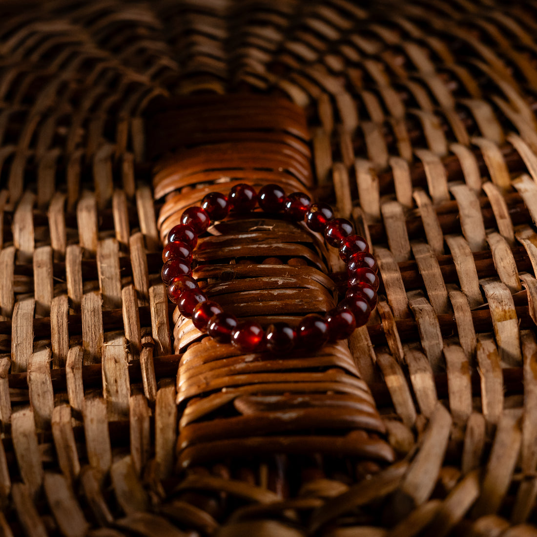 Hessonite Garnet Bracelet | Natural 8mm AAA Grade Gemstone Bracelet | Wealth Manifestation Protection Energy & Positive Aura Jewellery