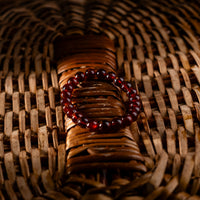 Hessonite Garnet Bracelet | Natural 8mm AAA Grade Gemstone Bracelet | Wealth Manifestation Protection Energy & Positive Aura Jewellery