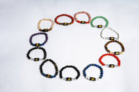 Zodiac Crystal Bracelet Collection | Natural Stone Astrology Bracelet for Men & Women | Personalized Zodiac Sign Charm Bracelet