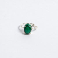 Natural Malachite Ring | Green Gemstone Ring for Transformation & Abundance