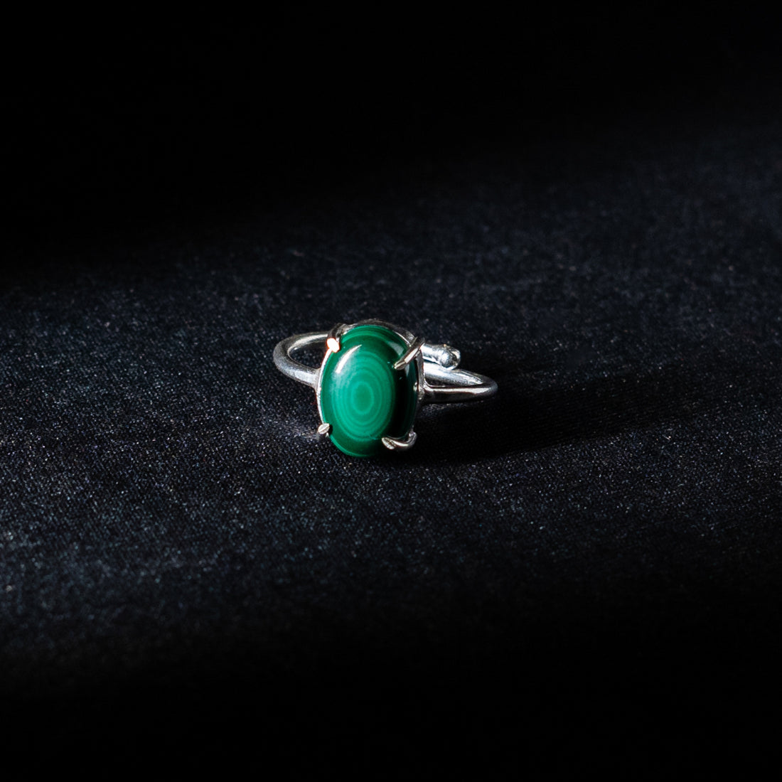 Natural Malachite Ring | Green Gemstone Ring for Transformation & Abundance