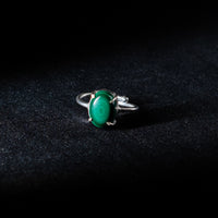 Natural Malachite Ring | Green Gemstone Ring for Transformation & Abundance