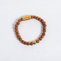 5 Mukhi Indonesian Rudraksha Bracelet with Magnetic Lock | Spiritual Protection Bracelet