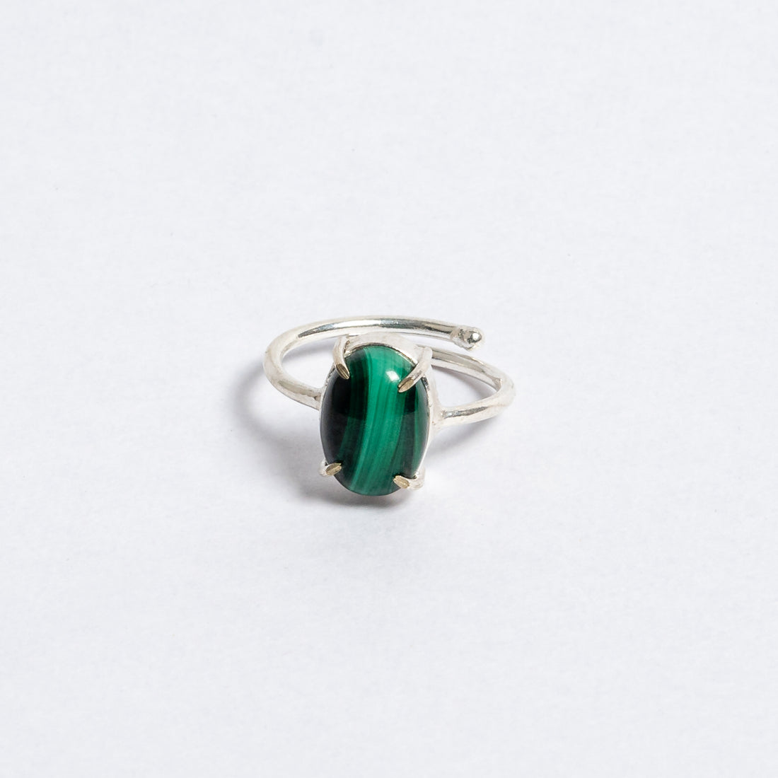Natural Malachite Ring | Green Gemstone Ring for Transformation & Abundance