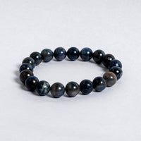 14mm Black Hakik Bracelet | Natural Sulemani Agate Protection Stone