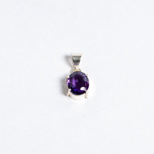 Amethyst Pendant | Natural Purple Crystal Necklace for Calm Energy Wisdom & Positive Vibes | Gemstone Jewellery for Meditation & Everyday Wear