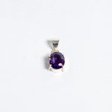 Amethyst Pendant | Natural Purple Crystal Necklace for Calm Energy Wisdom & Positive Vibes | Gemstone Jewellery for Meditation & Everyday Wear