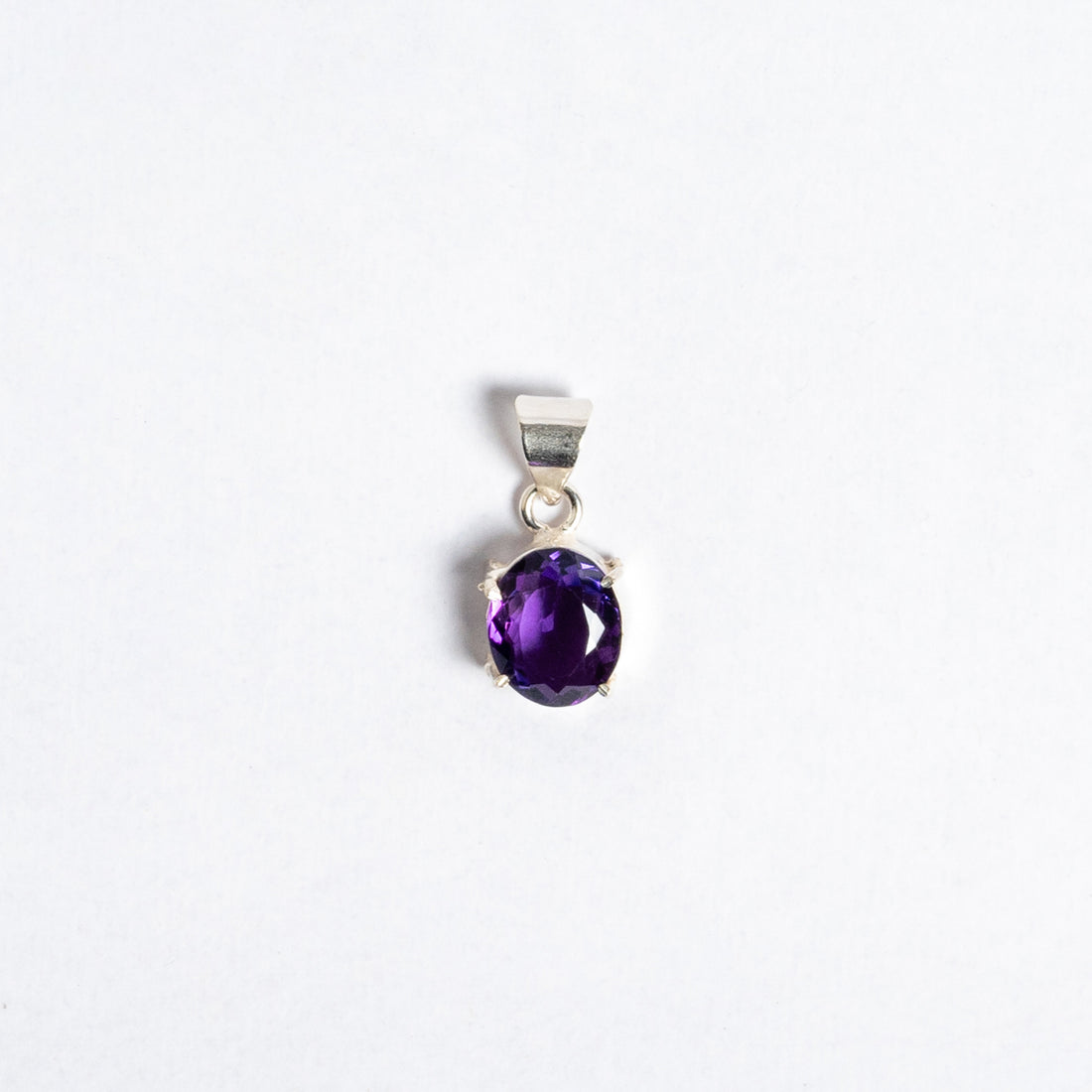 Amethyst Pendant | Natural Purple Crystal Necklace for Calm Energy Wisdom & Positive Vibes | Gemstone Jewellery for Meditation & Everyday Wear