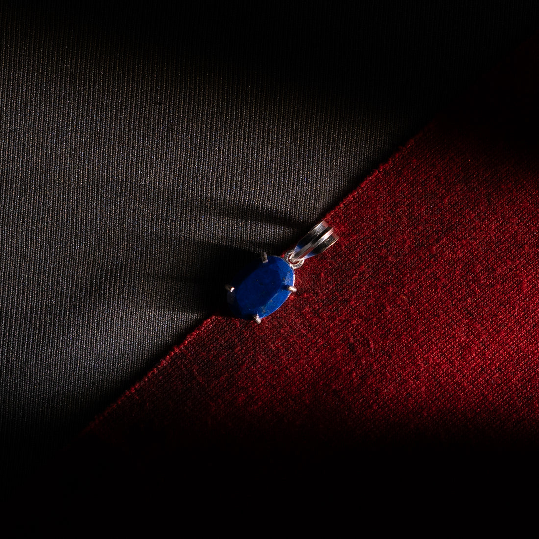 Lapis Lazuli Pendant | Natural Blue Crystal Necklace for Wisdom Confidence & Positive Energy | Royal Gemstone Jewellery for Meditation & Everyday Wear