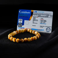 Yellow Cat’s Eye Bracelet | Natural Lehsunia Vaiduryam Gemstone Bracelet | Protection Wealth Focus & Positive Energy Jewellery