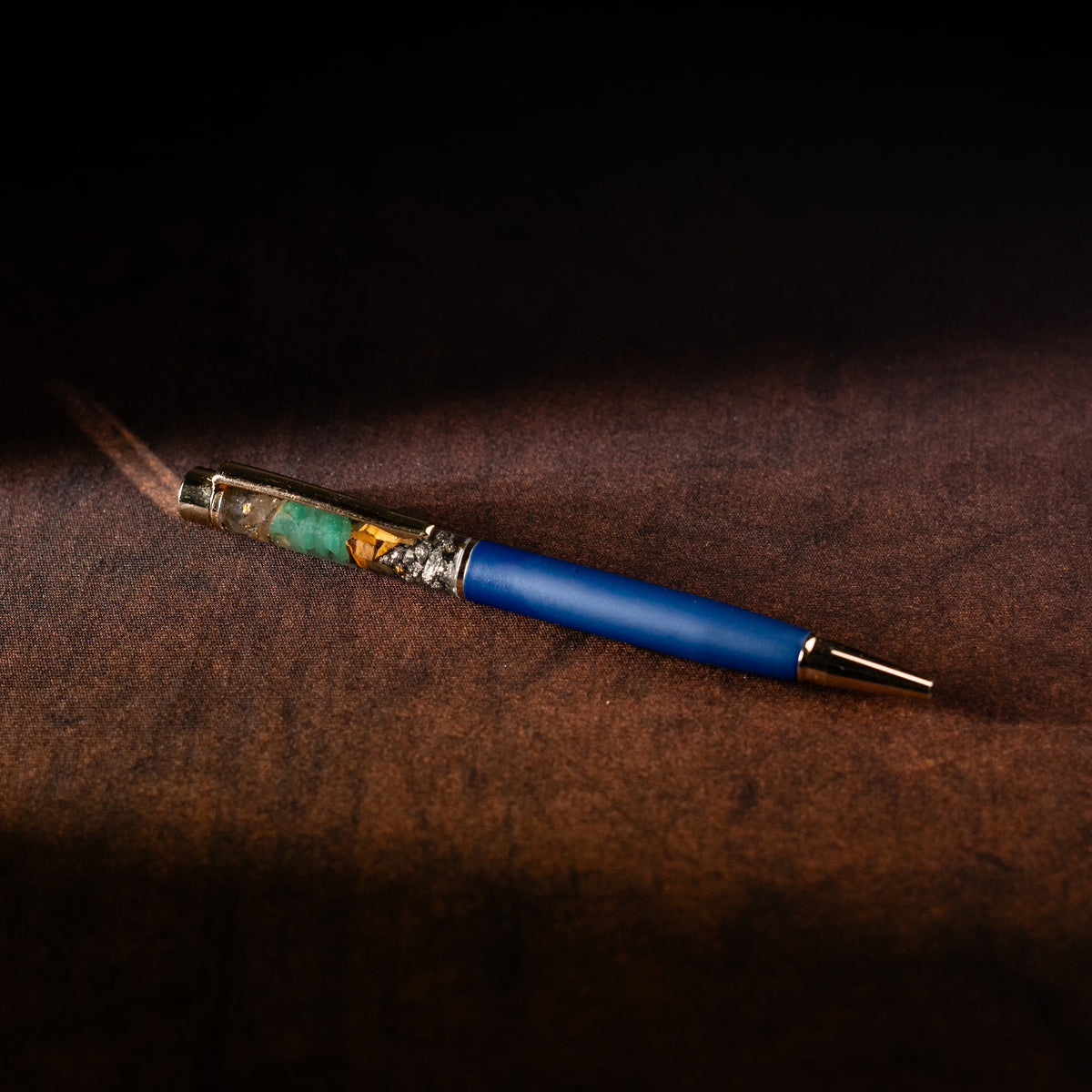 Crystal Money Pen | Gemstone Prosperity Pen for Manifestation, Office & Gifting