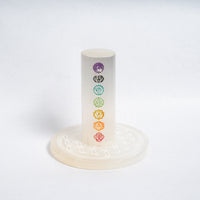 Selenite Crystal Stand for Bracelets, Rings & Gemstones | Crystal Cleansing & Recharging Display Holder | Decorative Spiritual Jewelry Organizer for Home & Meditation Space
