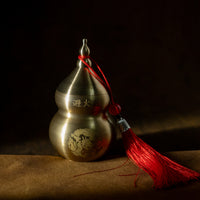 Feng Shui Wu Lou Health Gourd | Brass Longevity & Protection Decor
