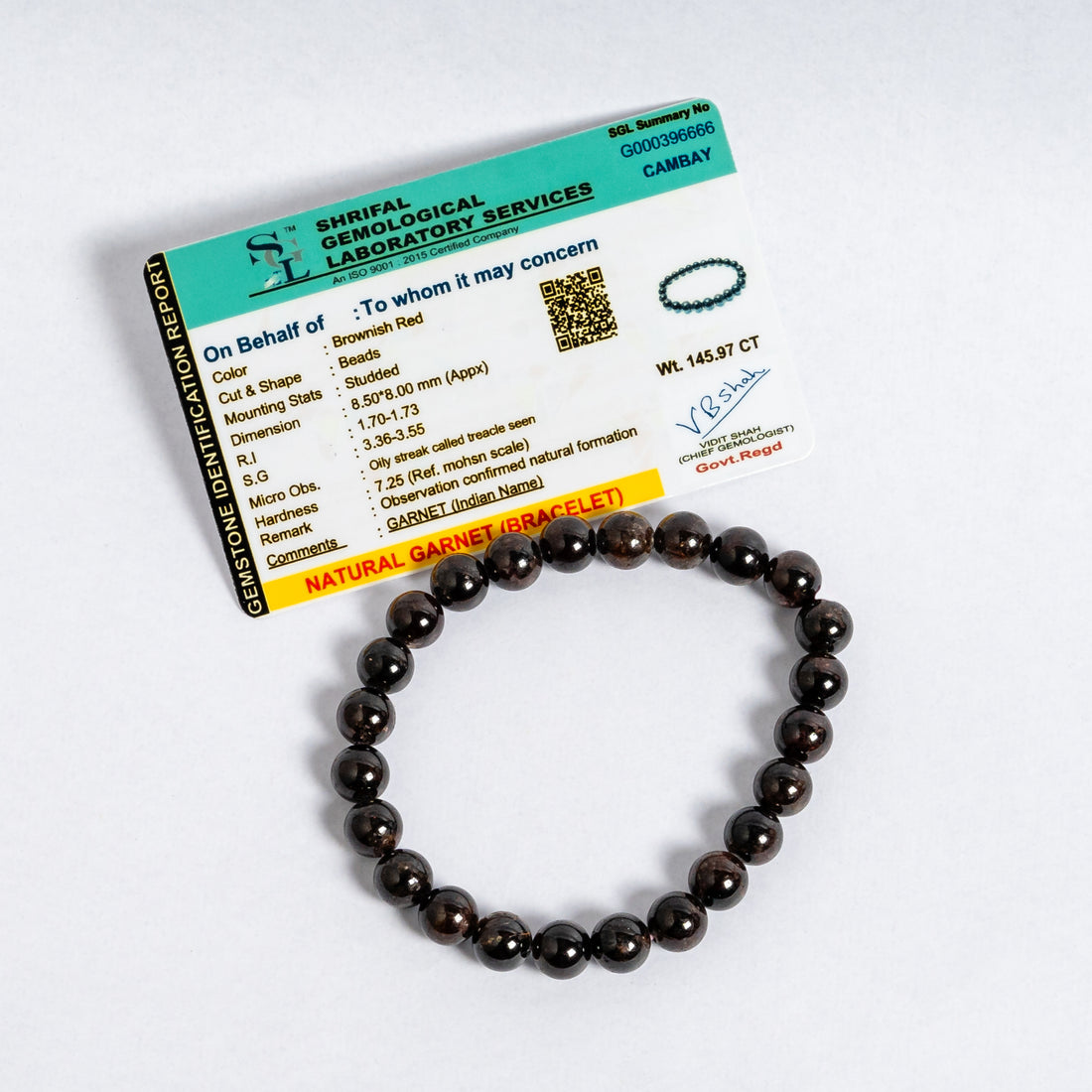Garnet Bracelet | Natural Garnet Crystal Bead Bracelet | Energy Vitality Confidence Grounding & Positive Aura Gemstone Jewellery