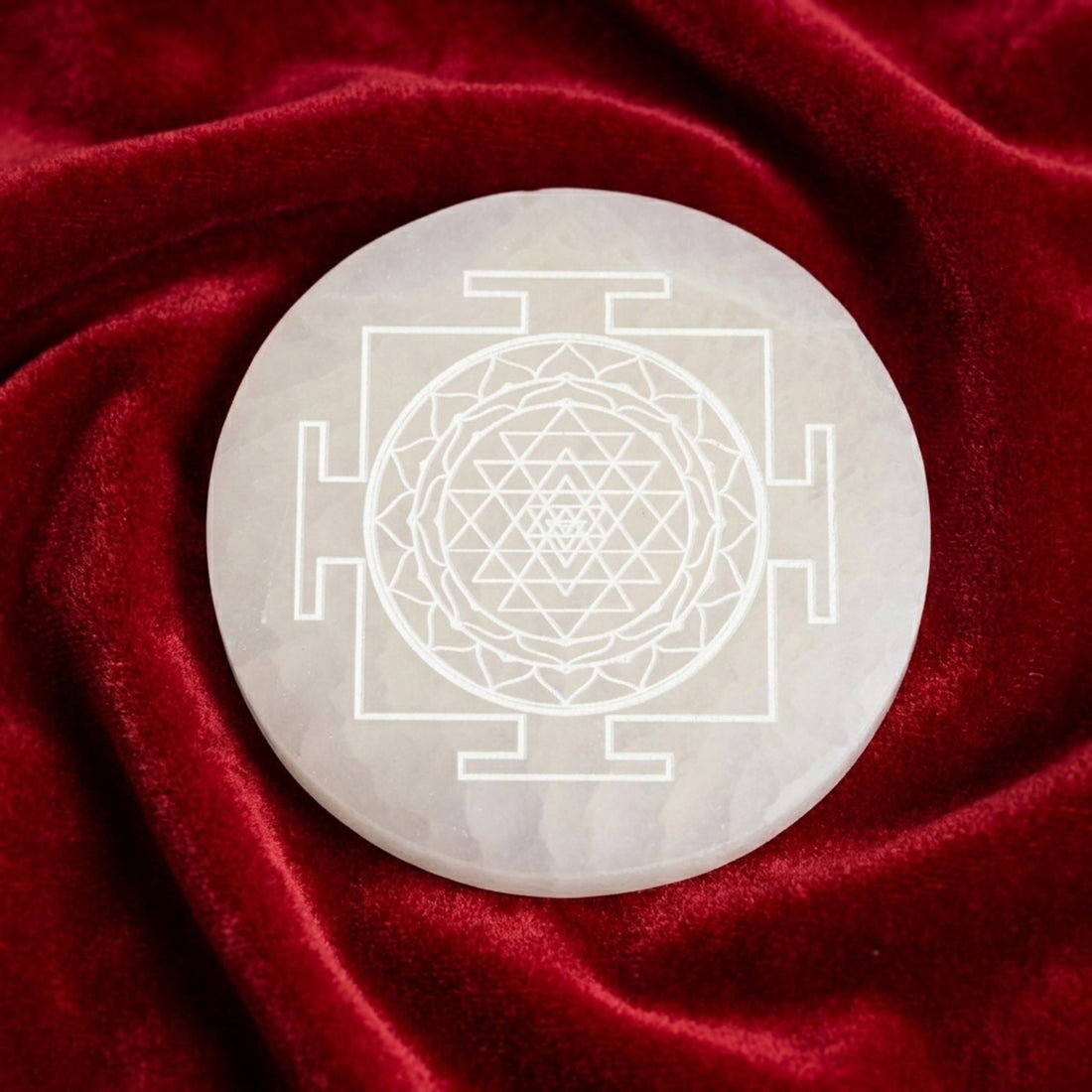 5 Inch Selenite Plate | Crystal Charging & Energy Cleansing Slab