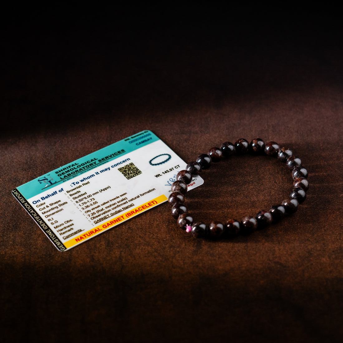 Garnet Bracelet | Natural Garnet Crystal Bead Bracelet | Energy Vitality Confidence Grounding & Positive Aura Gemstone Jewellery