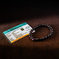 Garnet Bracelet | Natural Garnet Crystal Bead Bracelet | Energy Vitality Confidence Grounding & Positive Aura Gemstone Jewellery