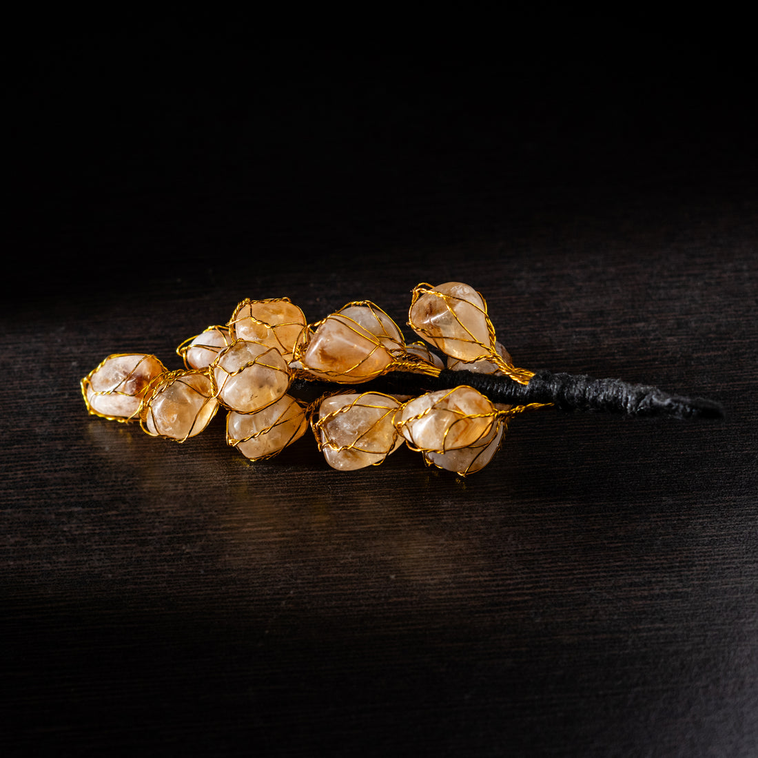 Citrine Crystal Hanging | Natural Citrine Stone Suncatcher for Home & Office Decor | Feng Shui Crystal Charm