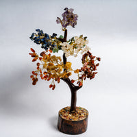 Authentic Crystal Gemstone Tree | Real Natural Stone Money Tree Decor | Handmade Home & Office Decoration