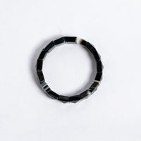 Black Hakik Pyramid Bracelet | Natural Sulemani Hakik Stone Bracelet
