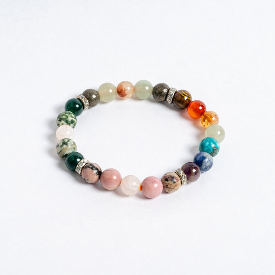7 Chakra Healing Gemstone Bracelet | Multi Gemstone Crystal Bracelet for Balance & Energy