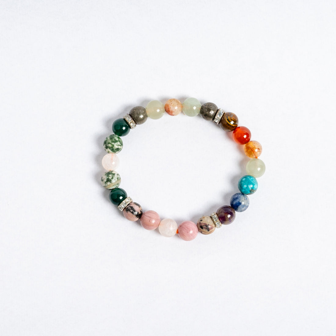 7 Chakra Healing Gemstone Bracelet | Multi Gemstone Crystal Bracelet for Balance & Energy