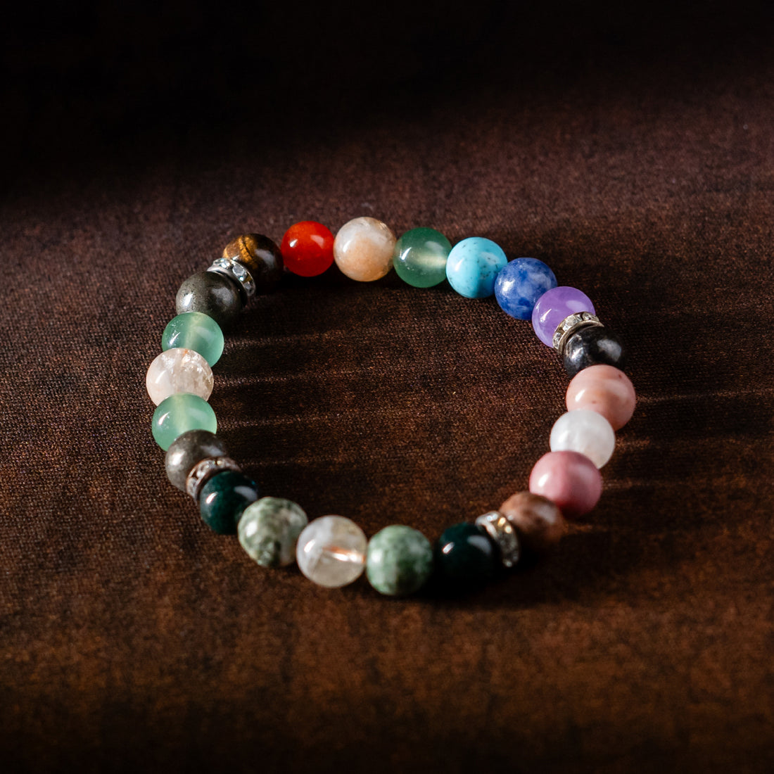 7 Chakra Healing Gemstone Bracelet | Multi Gemstone Crystal Bracelet for Balance & Energy