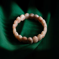 Natural Sunstone Bracelet | Faceted Crystal Bead Bracelet for Confidence Energy Balance Positivity & Spiritual Wellness