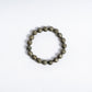 Natural Pyrite Bracelet | 10mm Diamond Cut Crystal Bead Bracelet for Energy Balance Protection Focus & Spiritual Wellness