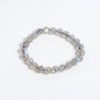 Natural Labradorite Bracelet | 8mm Crystal Bead Bracelet for Meditation Energy Balance Protection & Spiritual Wellness