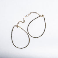 Pyrite Anklet | Natural Golden Pyrite Crystal Stone Jewellery | Wealth Manifestation Grounding Energy & Positive Vibes Accessory