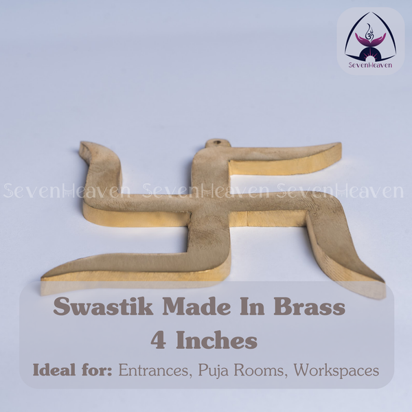 4 inches SWASTIK MADE IN BRASS