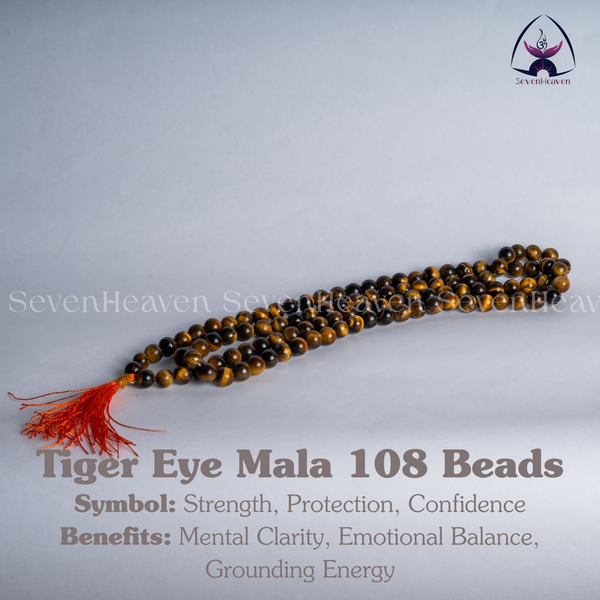 Tiger Eye Mala 108 Beads