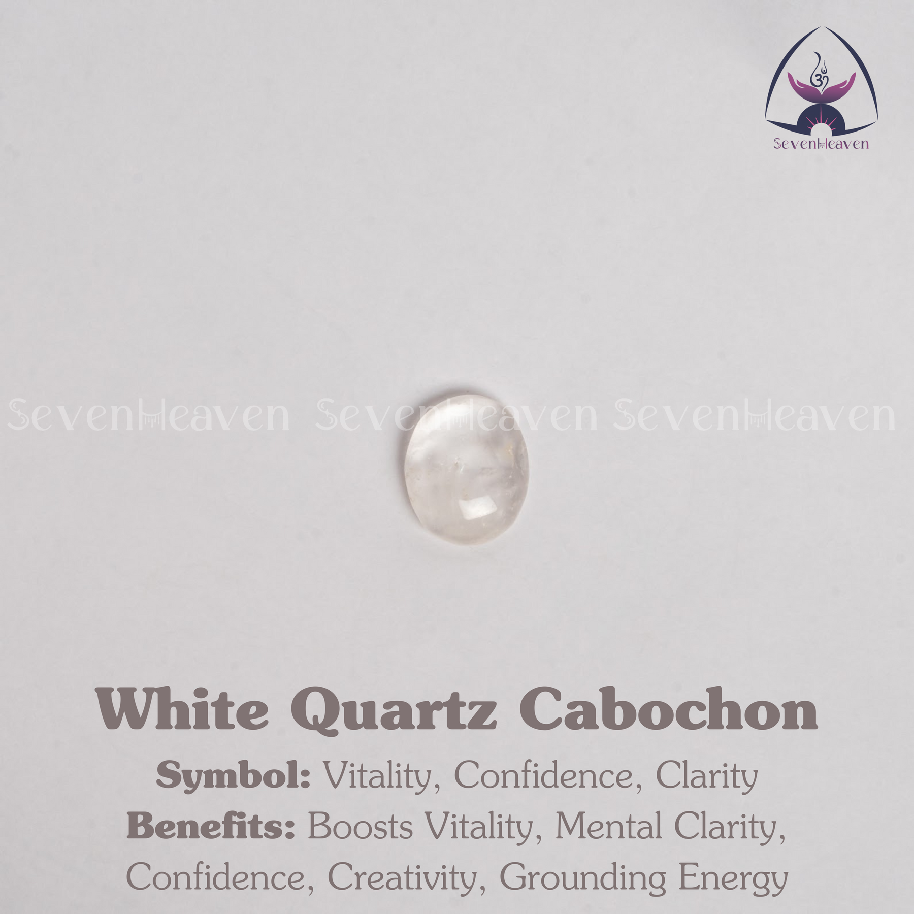 White Quartz Cabochon
