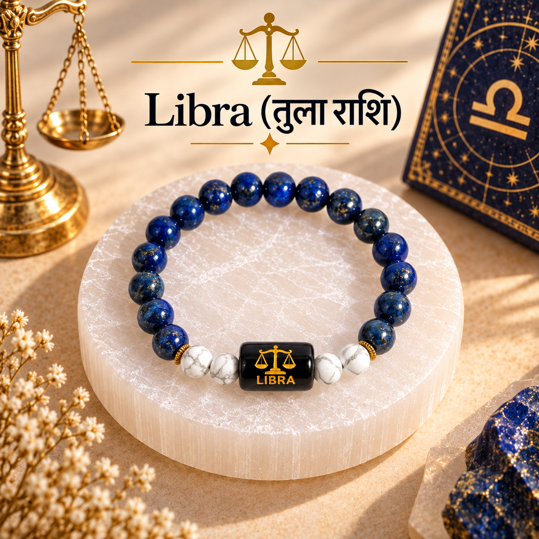 Zodiac Crystal Bracelet Collection | Natural Stone Astrology Bracelet for Men & Women | Personalized Zodiac Sign Charm Bracelet